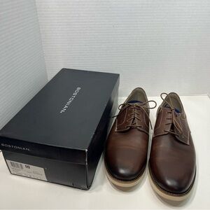 BOSTONIAN Pariden Plain tan leather lace up shoes men’s size 13 NWT